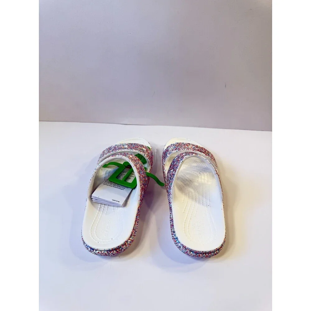 Crocs Sandals Sprinkle Glitter Multicolor US 12 Juniors
